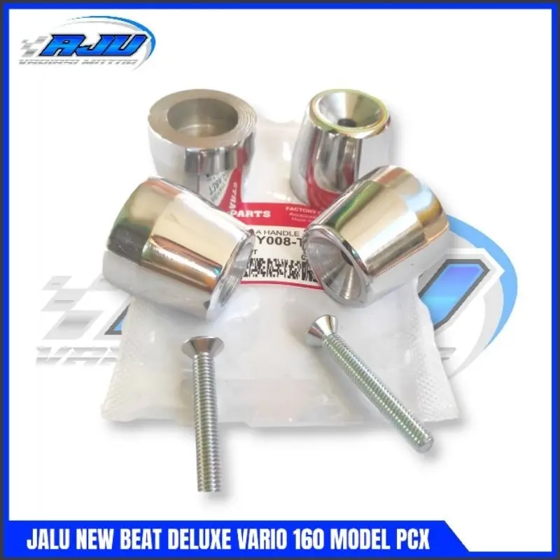 JALU STANG PCX BUBUT JALU STIR BEAT DELUXE VARIO 160 GENIO BEAT STREET 2020-2023 TERBARU CHROME FULL BESI / UJUNG STIR VARIO 160 MODEL PCX SET KANAN KIRI