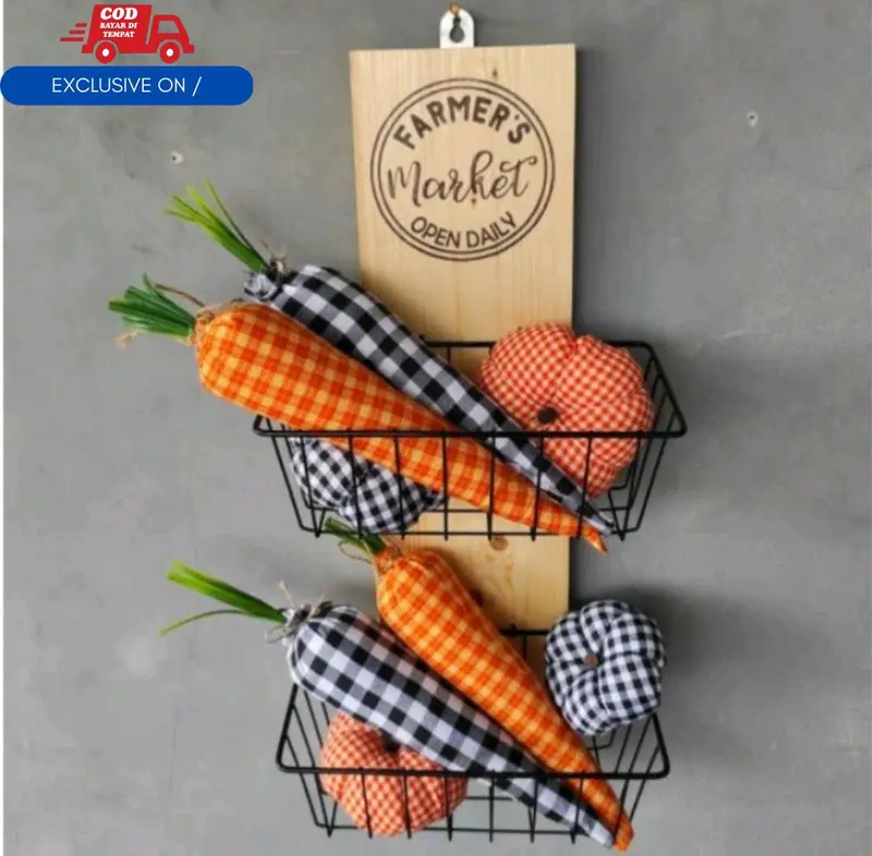 Keranjang Bumbu / rak Bumbu / Keranjang besi tingkat / Keranjang Multifungsi / Penyimpanan Simple rak stiker 2