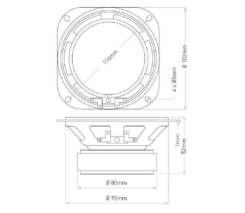 Speaker JIC LB 04025 - Speaker 4 INCH - FULLRANGE - Original Speakers 2