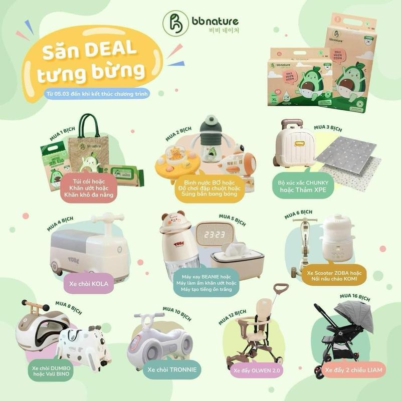 Bỉm BB Nature hữu cơ Hàn Quốc mềm mịn 3