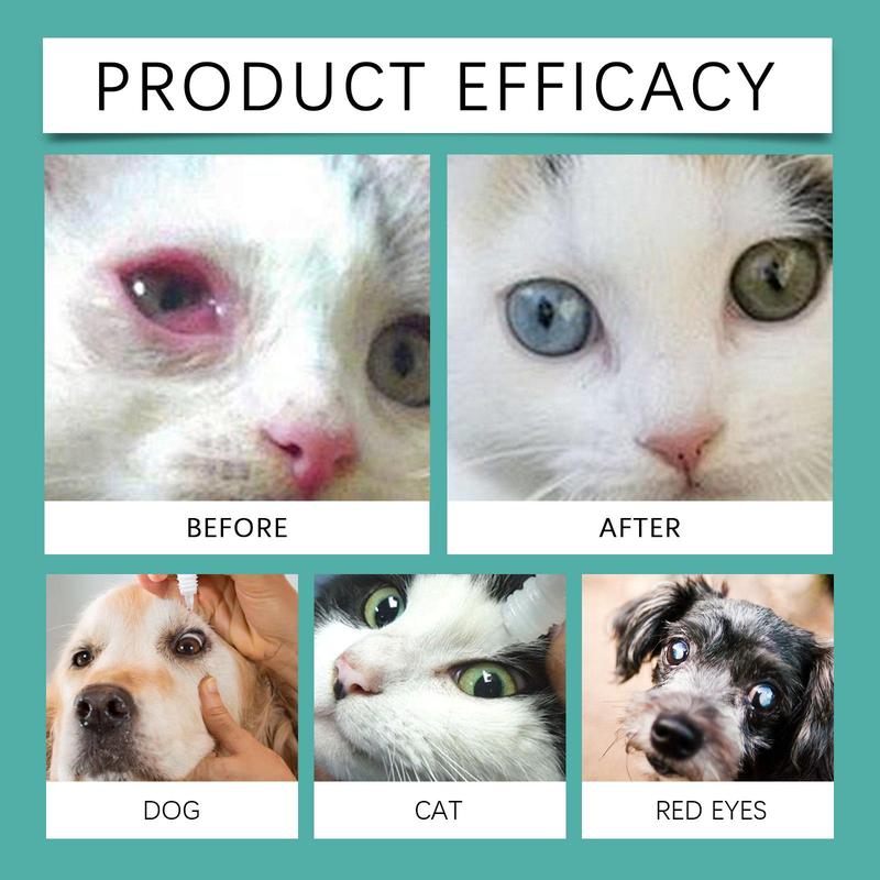 Pet Eye Care Liquid, 1 Piece Gentle Pet Eye Drop, Pet Eye Moisturizer, Eye Care Product for Dogs & Cats, Pet Supplies 4