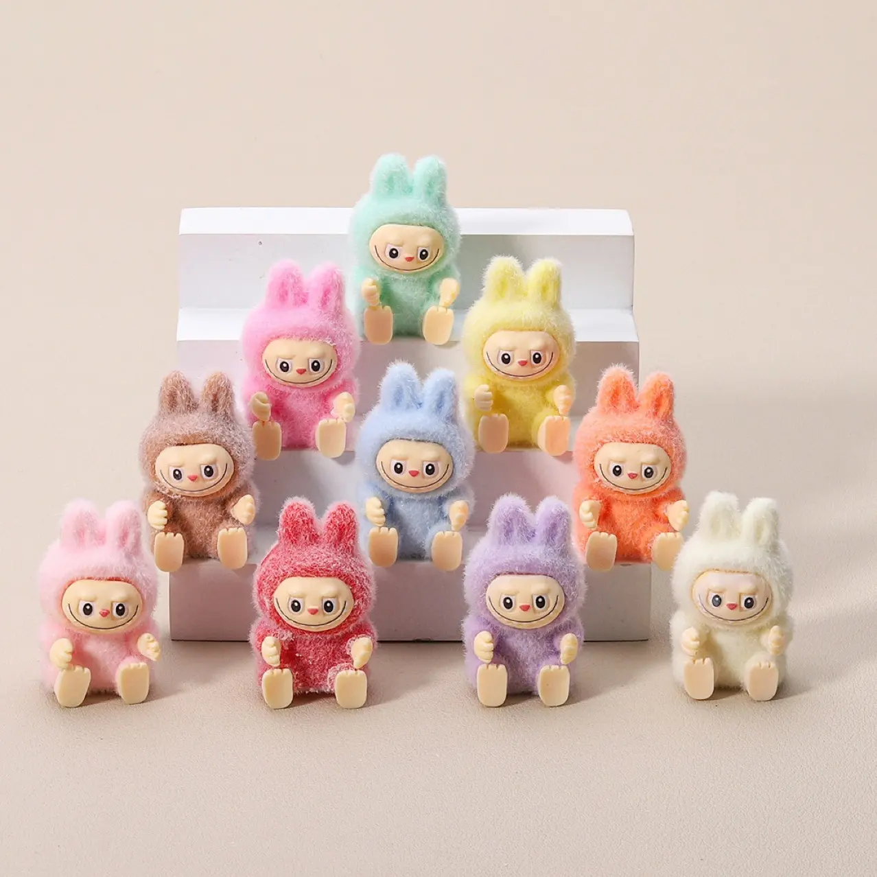 COD 5PCS Girl Kid Gifts  Mini Labubu Sitting Posture Doll Cute Action Figure Model Desktop Decoration Ornaments DIY Accessories Cartoon Labubu  Children Dolls Decor Dolls Funny Toy Gift Meimeistore18