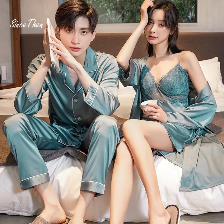 Product Introduction of Đồ ngủ đôi áo choàng cao cấp - D0006XN Nữ Top 5