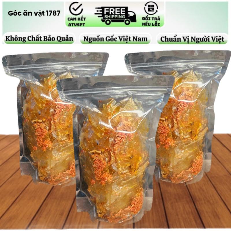 [ComBo 3 Túi Zip] 1Kg Bánh Tráng Sấy Mắm Tép Tam Quan, Bình Định, Snack Food, Ăn Vặt Cổng Trường, Thức Ăn, hương vị đậm đà, cay, mặn, ngọt, góc ăn vặt 1787