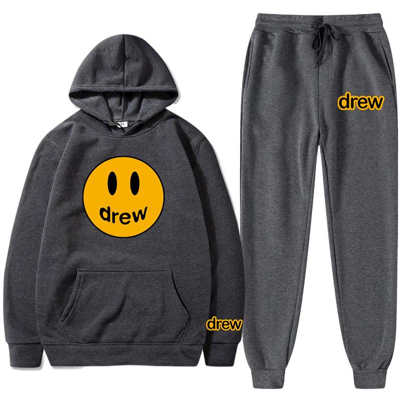 Product Introduction of Bộ Đồ Thể Thao Justin Bieber Drew, Dành Cho Nam, Thiết Kế Mặt Cười, Bộ Đồ Đi Chơi Dành Cho Nam 13