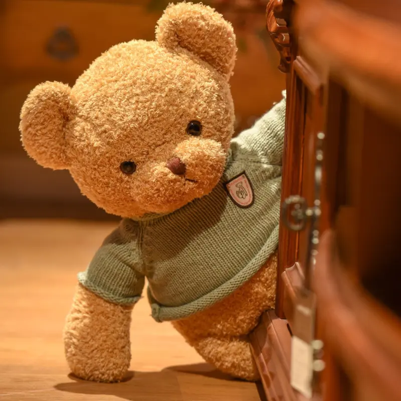 Thú bông gấu Teddy Couple Mặc Áo Len  Cặp Làm Quà Tặng Thú Nhồi Bông Toy Đồ Chơi Phát Nhạc 5
