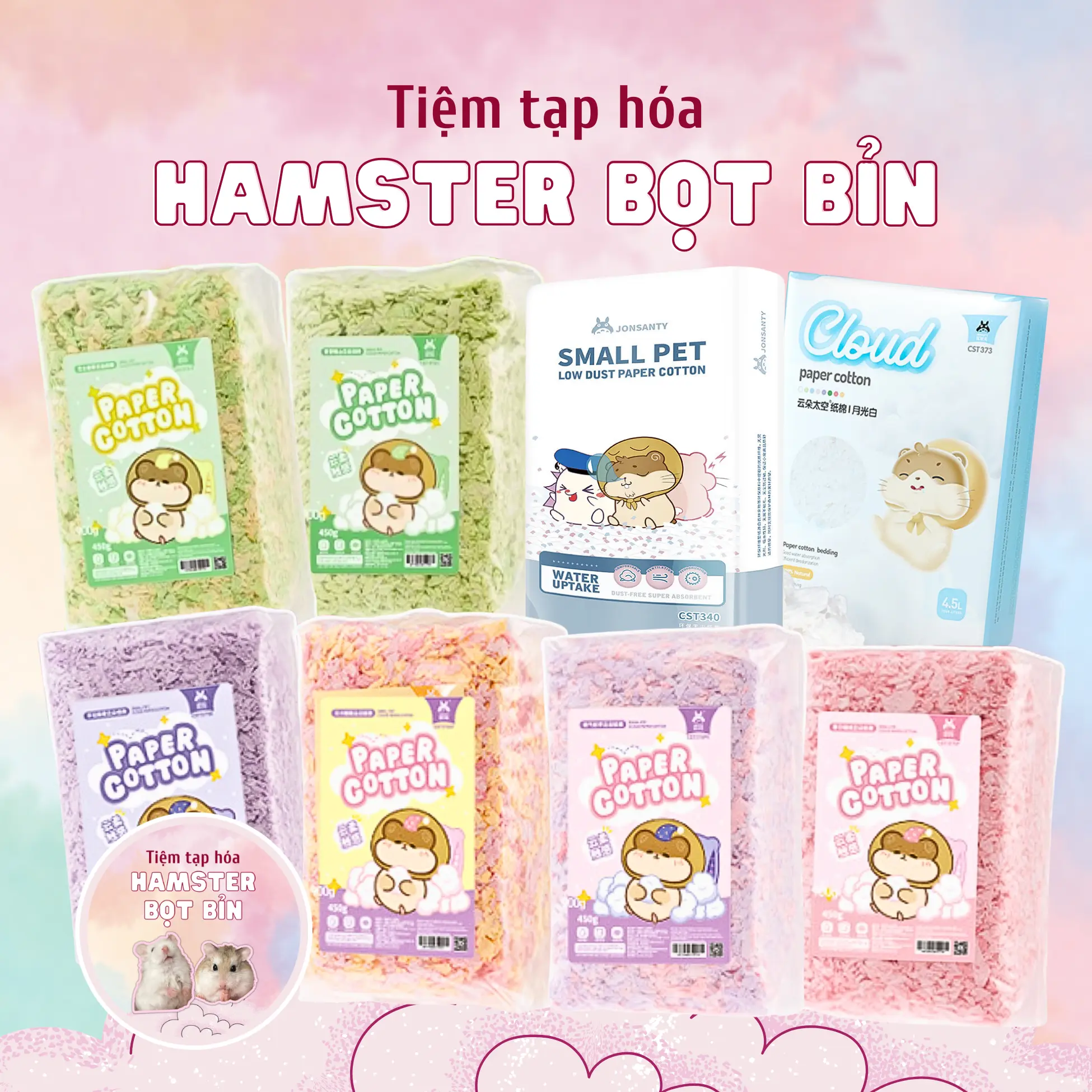 Giấy Jonsanty giấy lót chuồng cho hamster giấy chuyên dụng an toàn dành cho thú nhỏ