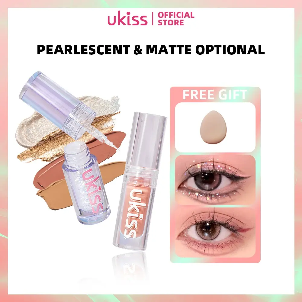 Phấn Mắt Dạng Lỏng, UKISS, Lì, Lấp Lánh, Lung Linh, Sáng Bóng, Không Thấm Nước Và Chống Mồ Hôi, 1.3g / 1.5g Trang Điểm Women Nữ Mỹ Phẩm Cosmetic