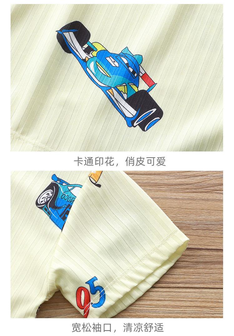 Product Introduction of Quần Áo Ngủ Mùa Hè, Cho Trẻ Em, Bộ Đồ ngắn Tay, Cho Bé Trai Và Bé Gái, Tay Lửng, Đồ Ngủ Cho Em Bé Hai Mảnh, Làm Bằng Lụa Lạnh Mỏng, Thích Hợp Cho Điều Hòa Không Khí, Quần Áo 13