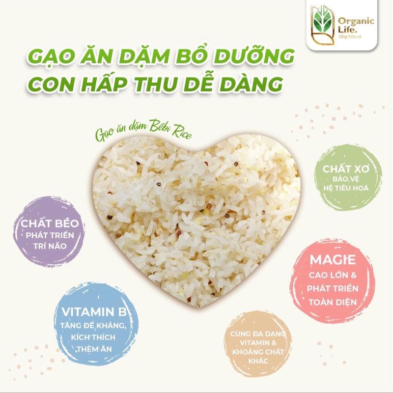 Gạo BÉBI RICE hữu cơ mix hạt ăn dặm cho bé từ 6 tháng 2