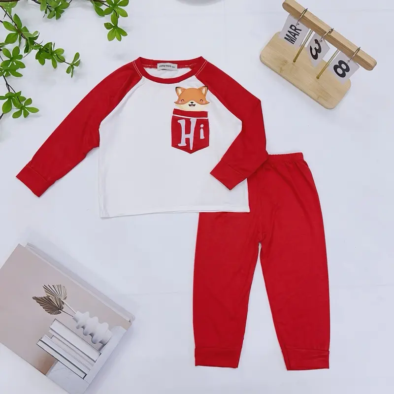Bộ Dài Tay Thun Lạnh Loại 1, Vải Thun Lạnh, Cho Bé Trai Bé Gái, Chất Liệu In Đẹp - Size Chuẩn Từ 0-5 Tuổi, Cân Nặng 7-25kg Thun lạnh Jean 5