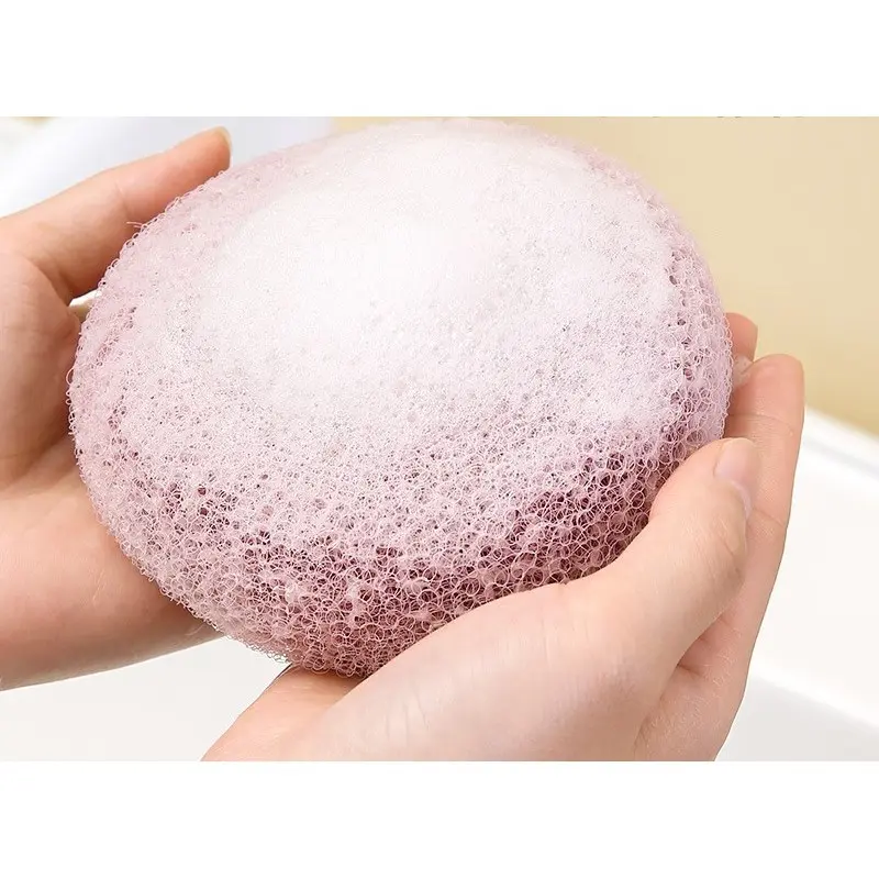 Spons Mandi Jaring Lembut Bentuk Bola Gosok Busa / Bath Ball Body Scrubber / Alat Bantu Pembersih Penggosok Kotoran Daki 4