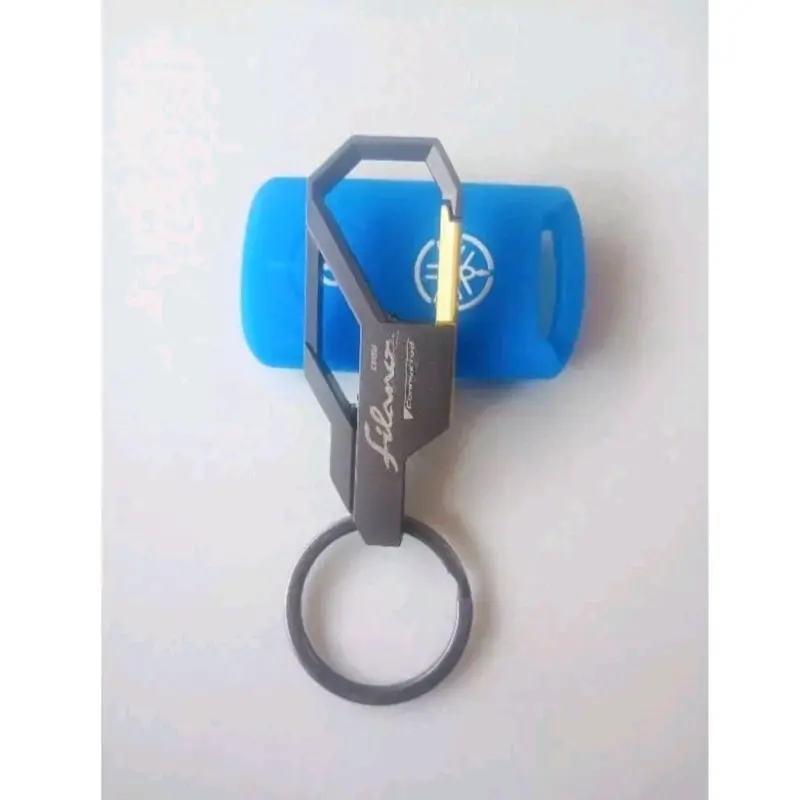 Paket Gantungan Kunci Logo Grand Filano Plus Sarung Silicon Remote Keyless Logo Yamaha 2
