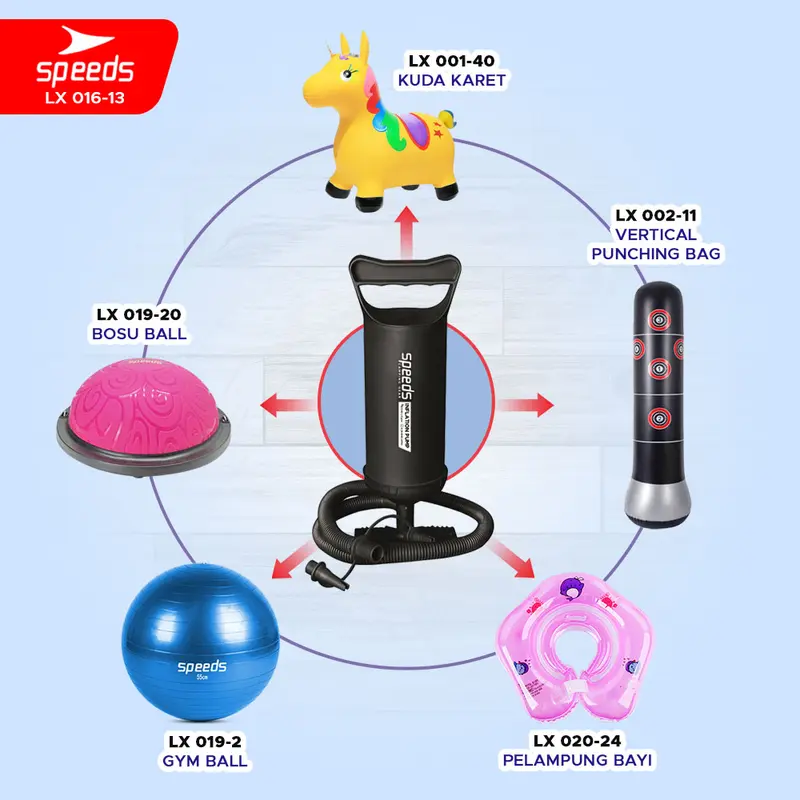 SPEEDS Pompa Angin Tangan Manual Air Pump 020-22 2