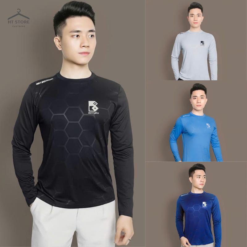 COMBO 2-3-4 Áo thun dài tay áo giữ nhiệt nam Cổ Tròn chất liệu thun lạnh nhẹ thấm hút co giãn thoải mái kiểu dáng bagic dễ phối đồ 45-95kg Menswear