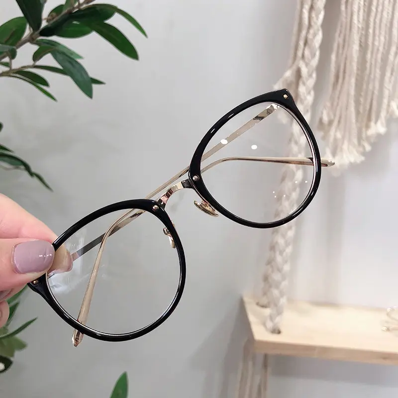Kính cận thời trang mắt tròn phong cách Hàn Quốc - Kính giả cận Unisex 019 4