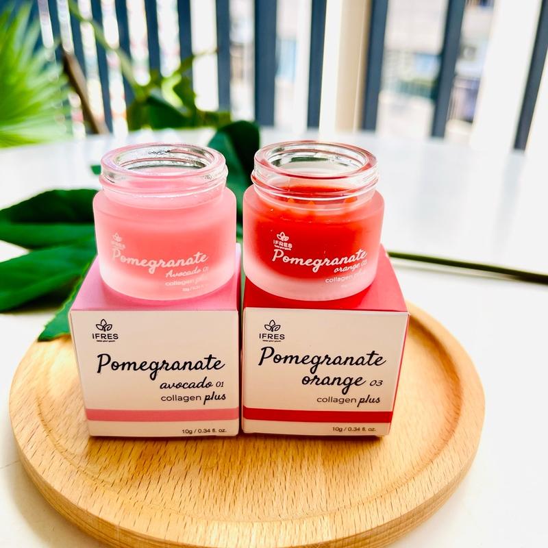 Bộ 02 Son dưỡng ngày đêm Lựu đỏ Collagen cải tiến cho môi mềm mượt - Women Mỹ Phẩm Son Môi