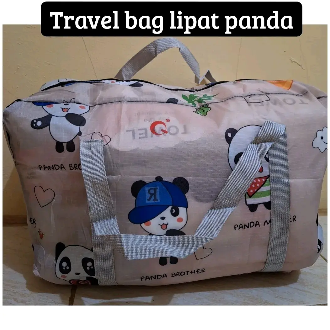 Travel Tas Bag Lipat Panda - Chinpanda.shop