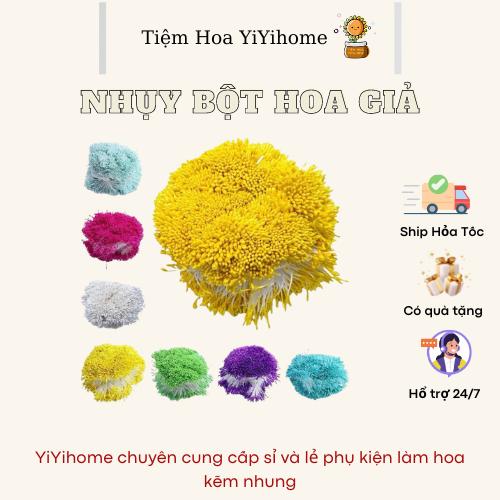 NHỤY HOA LÀM HOA KẼM NHUNG HANDMADE NHỤY LÀM HOA GIẢ ĐỒ THỦ CÔNG HANDMADE Decor Phòng Trang Trí Nhà Bàn Decor Bàn Diy Cao Su