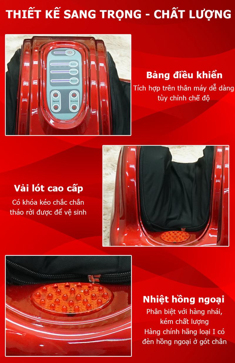 Product Introduction of Máy massage chân Fuki FK-6811 màu đỏ - Thiết kế thông minh, hiệu quả chuyên sâu 7