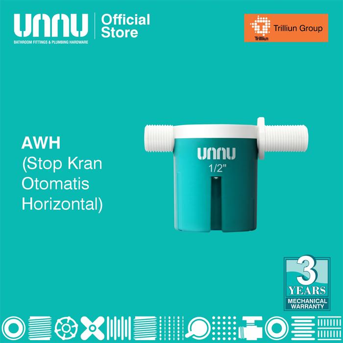 Gambar UNNU Stop Kran Otomatis Horizontal - AWH - 1/2" dari UNNU.official Kab. Gresik 5 Tokopedia