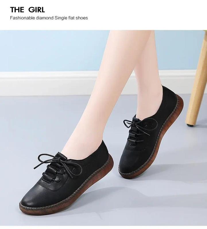 Product Introduction of Pumps Women's Spring and Autumn Soft Soled Flats Comfortable Work Shoes Girls' Mom Shoes 32