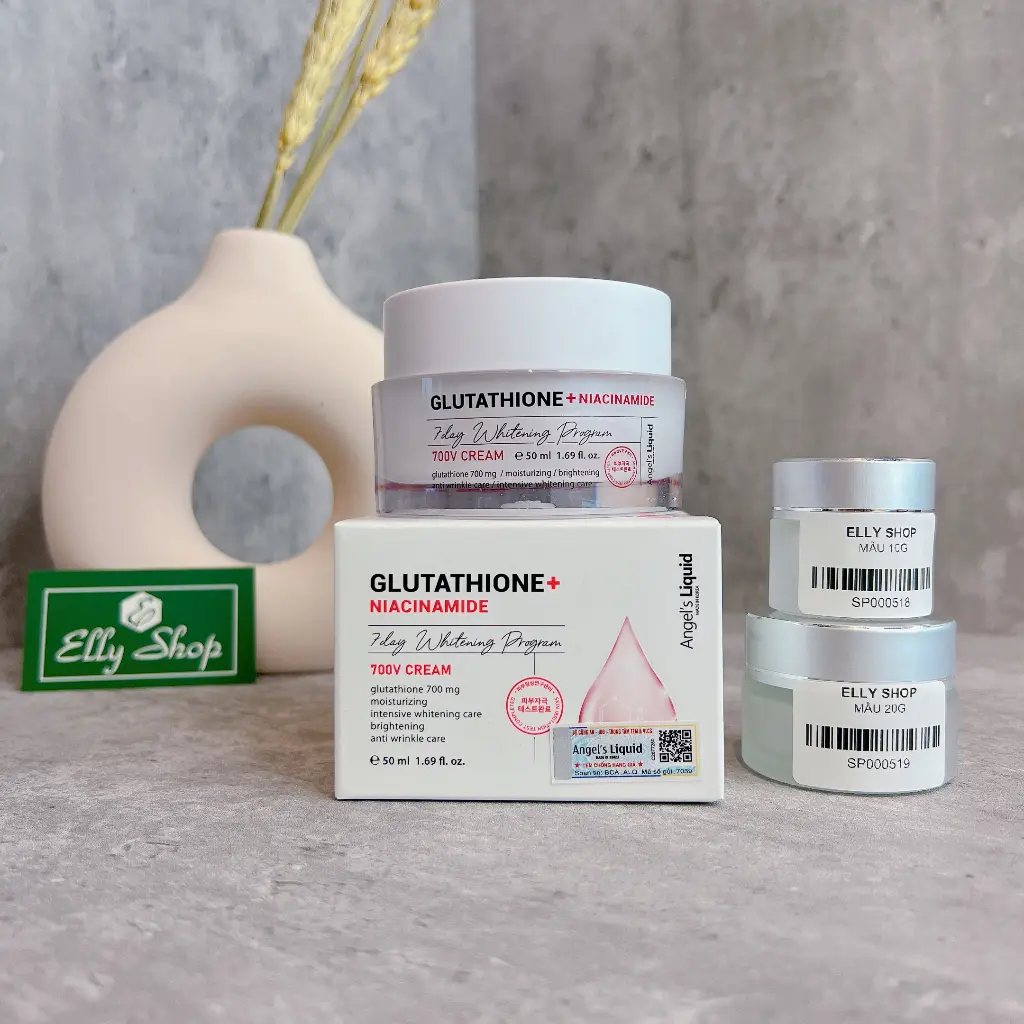 Kem Dưỡng Angel's Liquid Glutathione Niacinamide 7Day Whitening Program 700V Cream
