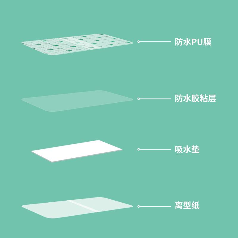 Swimming Waterproof Paste Outdoor Privacy Protection Water Patch for Children and Women Pu Worry-Free Stickers Breathable Skin-Friendly Stickers 11pcs 2