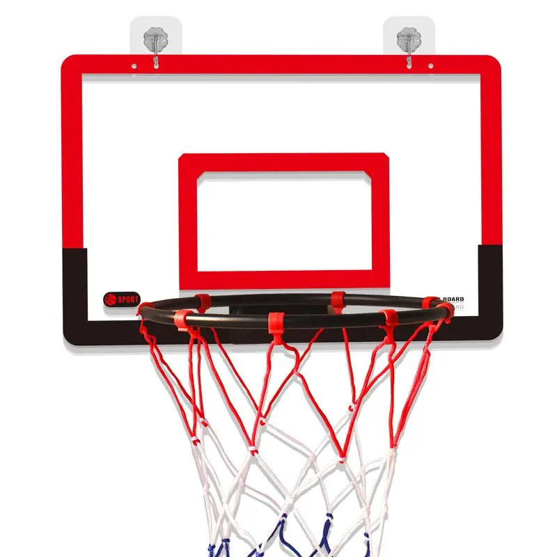 Detachable Indoor Basketball Frame, 1 Set Wall Mounted Training Shooting Iron Basketball Basket & Ball, Basketball Training Accessories