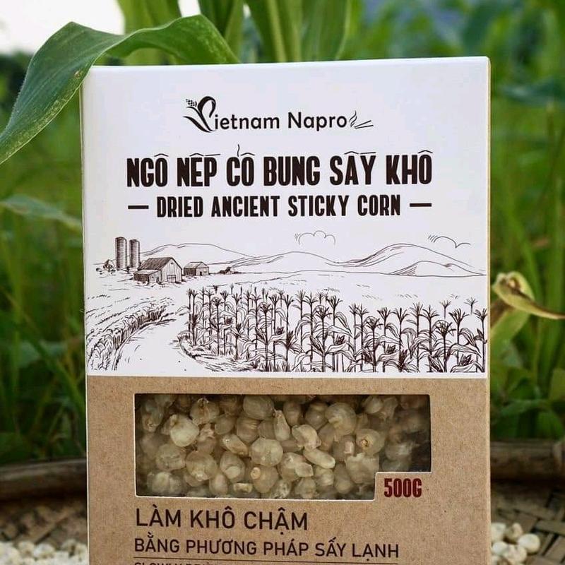 Ngô Nếp Bung Sấy Lạnh 500g Date 2025 Không biến đổi GENE Sản Phẩm Tâm Huyết của Napro vì sức khỏe cho người tiêu dùng , An tâm mua sắm tại omnimall Food 1