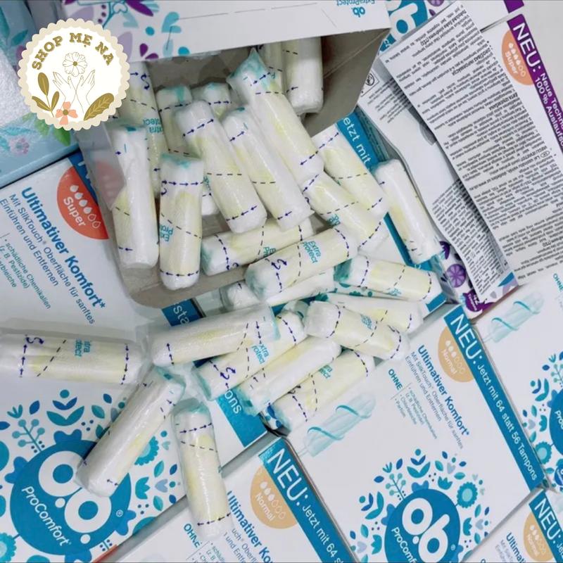 Product Introduction of Tampon nội địa Đức, size 4 giọt, hộp 54 chiếc có lưới siêu thấm dành cho ngày "dâu" nhiều 0
