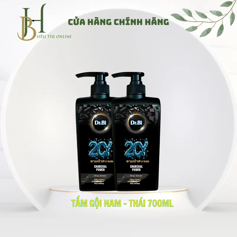 (COMBO 3) tắm gội nam 2IN 1 Dr.Bi 2CY THÁI LAN 700ML hương thơm nam tính, mát lạnh sảng khoái 4