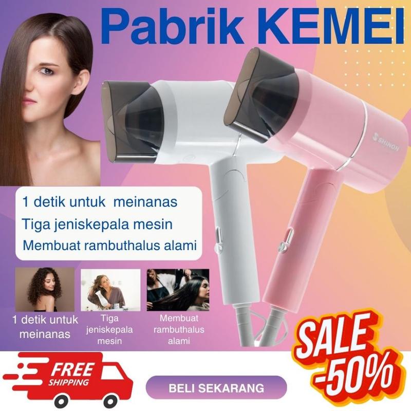 SHINON | Hair Dryer murah | Pengering Rambut | Melindungi Rambut dengan ThermoProtect Teknologi 0
