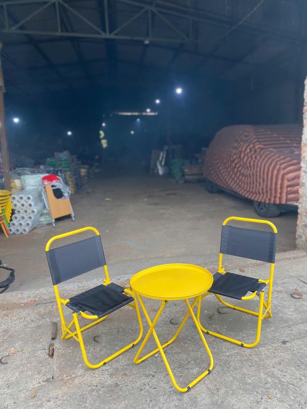 [XẢ KHO]Combo 2 ghế 1 bàn liền gấp gọn 2025