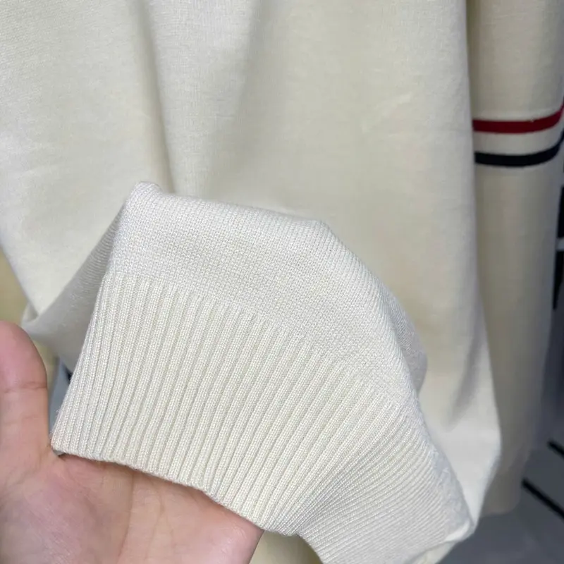 Áo polo dệt kim RYOMA, thiết kế kẻ tay, chất len lông cừu, mềm mịn, sang trọng, lịch sự NHA-10 7