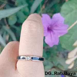 Cincin Titanium Wanita Korea Anti Karat Dan Luntur Mewah Titanium Untuk Pria aksesoris cincin Fashion Murah