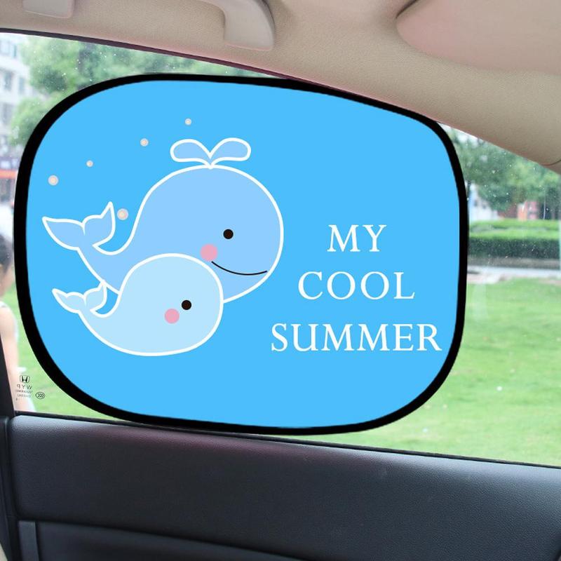 Product Introduction of 2pcs Electrostatic Adsorption Side Window Sun Shield Car Sunshade Insulation Side Shield M4E1 25