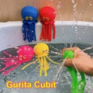 Gurita Cubit/Mainan Air Gurita Remas/Jepit Hewan Laut Untuk Anak/Kolam Renang/ Pantai/ Dan Pereda Stres Permainan Hadiah Water