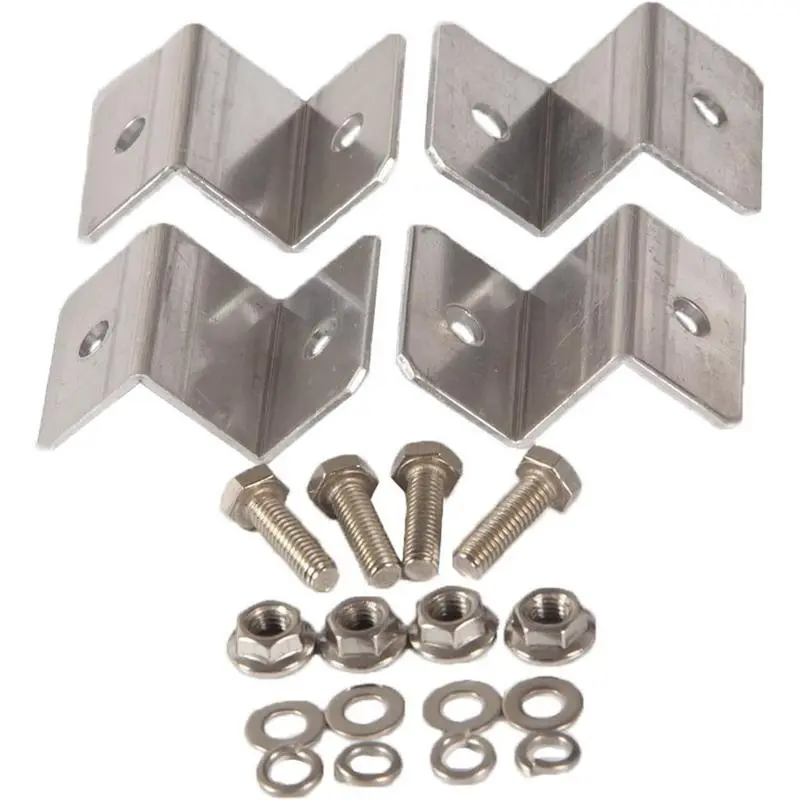 Solar Panels Mounting Z Brackets Mounts Kit for RV Boat Off Grid Roof,38mm Width,Support Solar Panels Up to 80W
