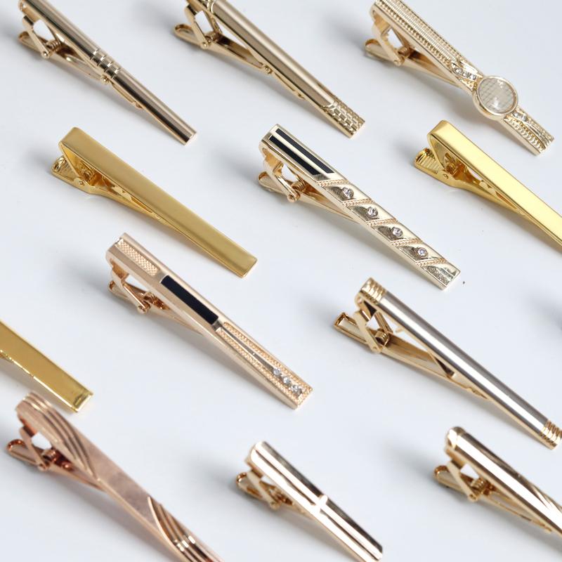 Kẹp cà vạt nam cao cấp màu vàng gold - Thomas Nguyen