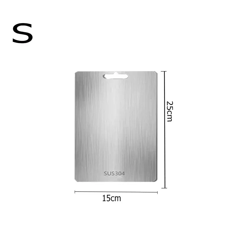 Stainless Steel Cutting Board for Kitchen Titanium Cutting Boards 304 Stainless Steel Double-Sided Food Grade Cutting Board 6