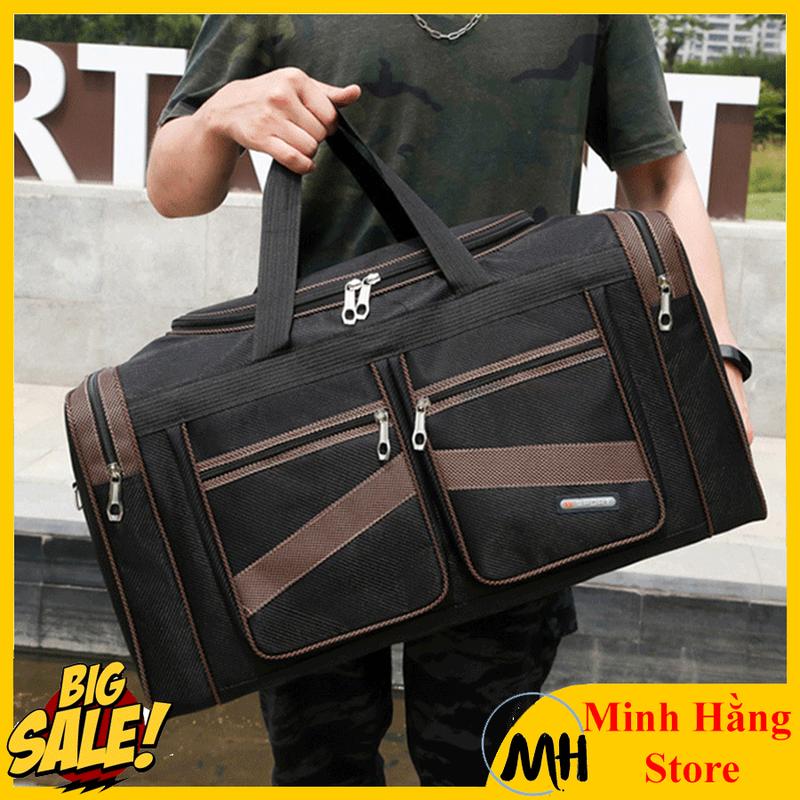 Túi Du Lịch CỠ LỚN Chống Nước Đựng Quần Áo Balo Trống Xách Tay Cỡ Lớn 70CM Hàng đẹp như Hình đựng hành lý dung tích lớn