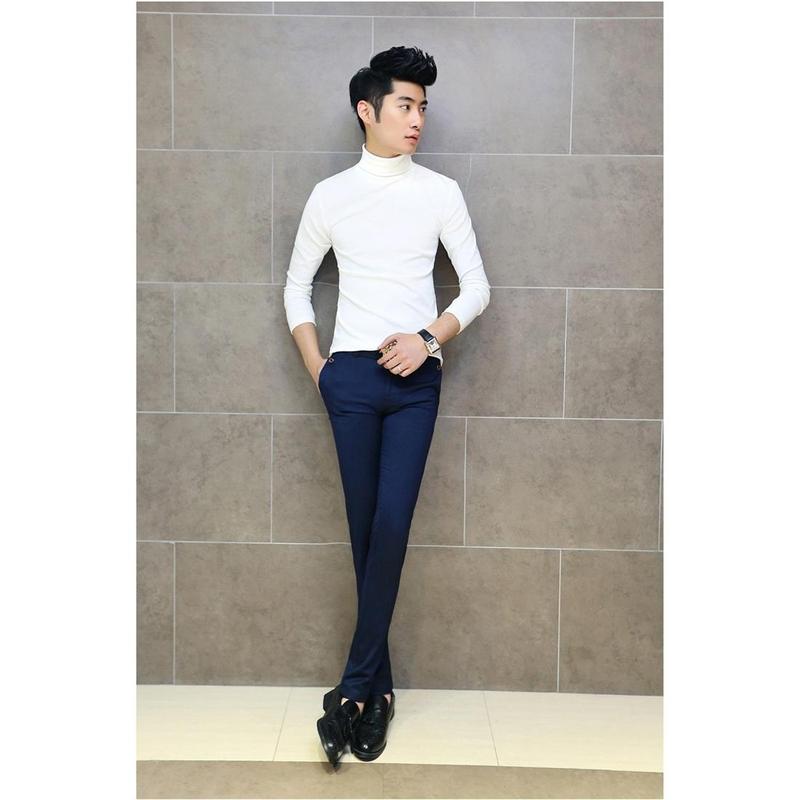Áo Len Cổ Lọ Dài Tay, Dễ Phối Đồ Dành Cho Nam, 3094 Menswear Shirt 5