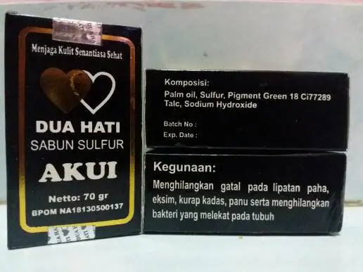 SABUN BELERANG DUA HATI SABUN AKUI 100% ORIGINAL PENGHILANG GATAL Perawatan Mandi Soap Membersihkan Tubuh 4