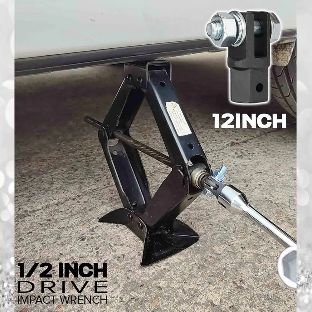[BARU] Scissor Jack Adaptor 1/2'' for Use with 1/2 Inch Drive or Impact Wrench Tools
