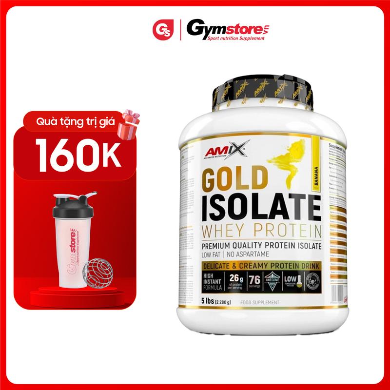 Bột Amix Gold Isolate Whey Protein, 5 Lbs (76 Servings) | Made in UK