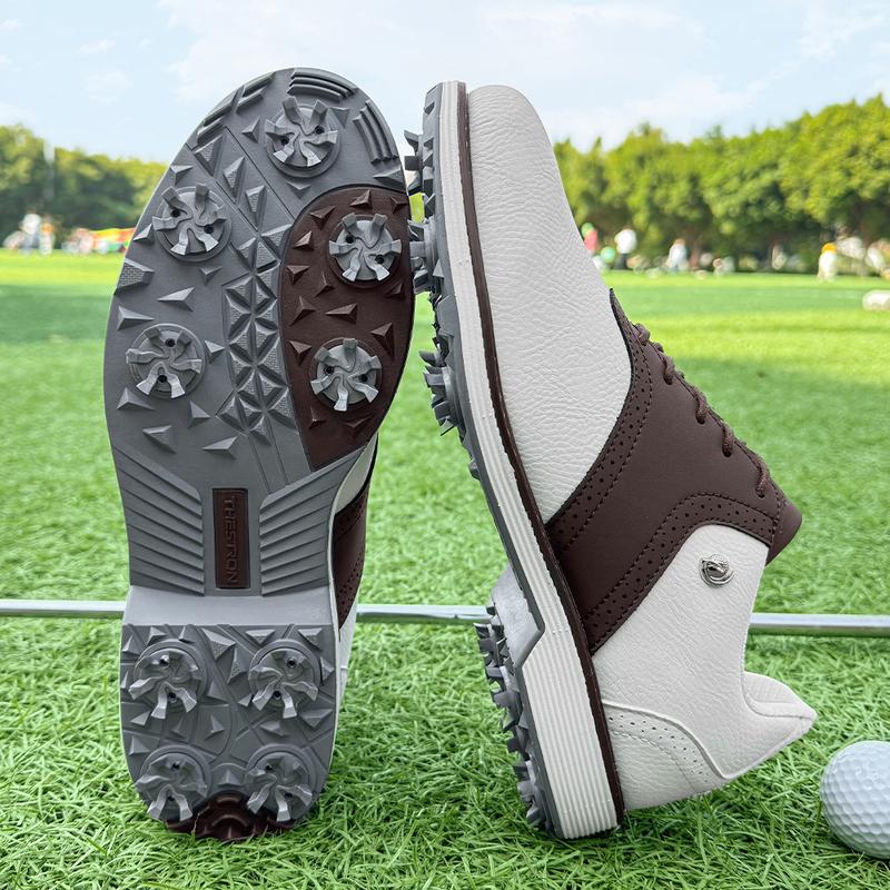 Product Introduction of Professional Golf Shoes Men Spikes Golf Sneakers Outdoor Walking Footwears Non-slip Grass Golf Training Shoes 21