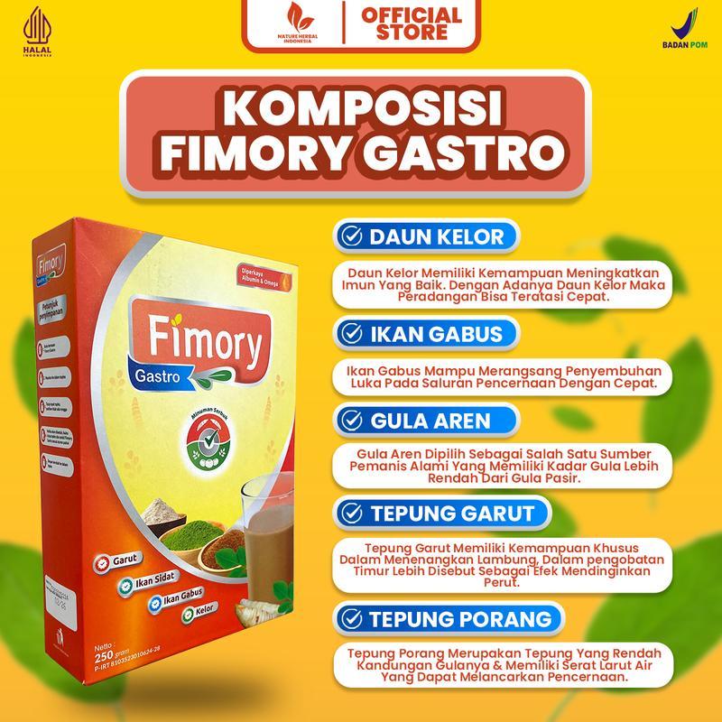 FIMORY GASTRO SEREAL UMBI GARUT 1 BOX  250gr BPOM HALAL MUI  - SOLUSI MEREDAKAN ASAM LAMBUNG, GERD MAAG 100% ORIGINAL 2