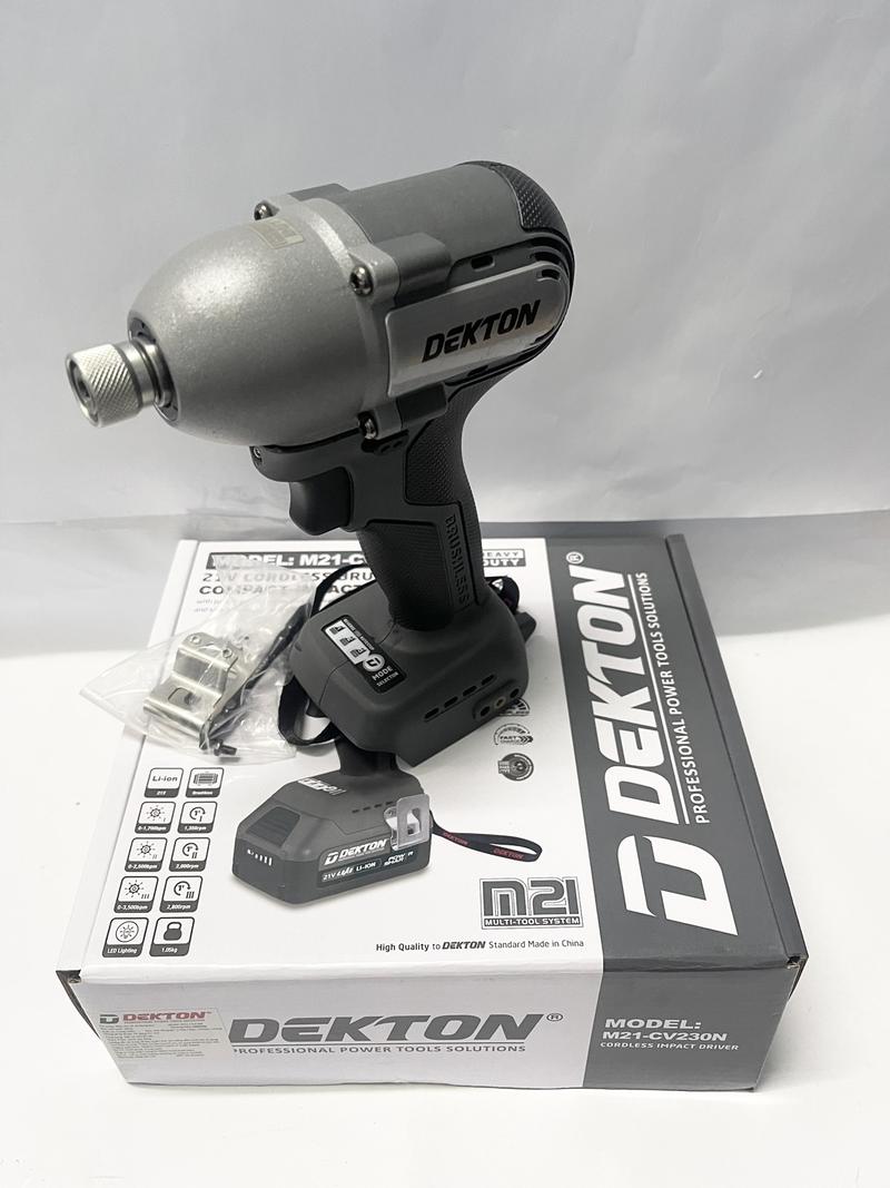 Product Introduction of Máy chuyên vít DEKTON CV230N, Động cơ Không chổi than, Điều tốc bằng lực bấm cò (Màu đen) 3