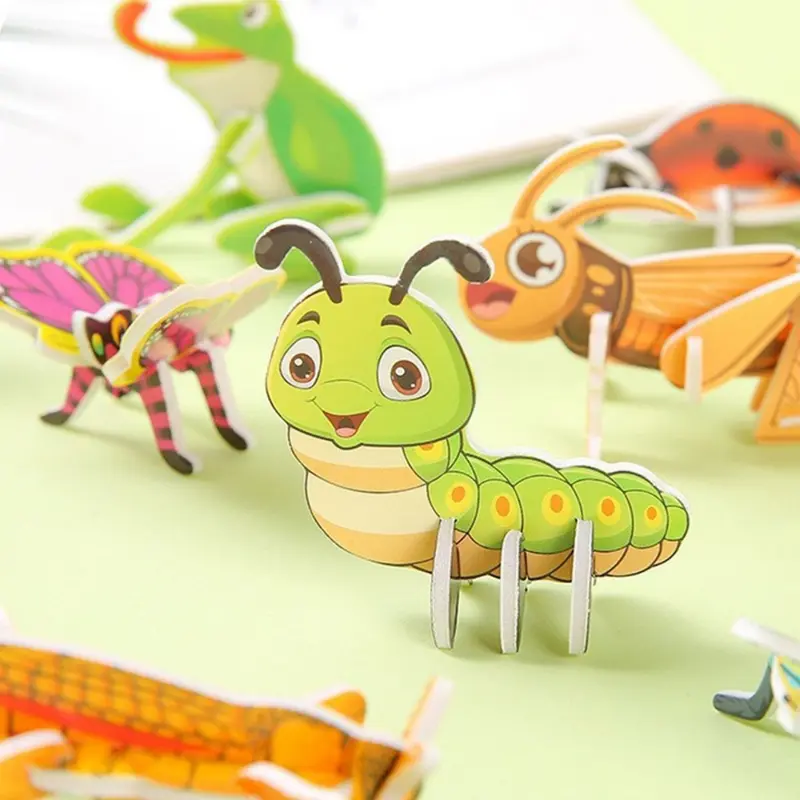 30pcs 3D Puzzle Pack - Cute Animal, Dino, Insect & Sea Creature Motifs. Educational ToyTOYStyai 6